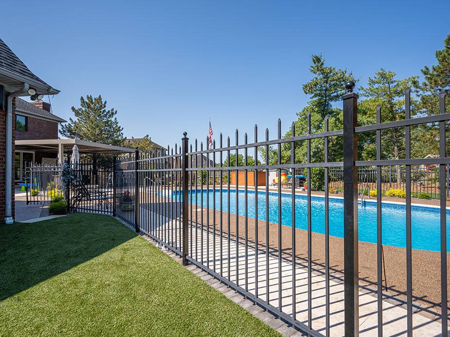 Pool Fence Example in Brighton Colorado