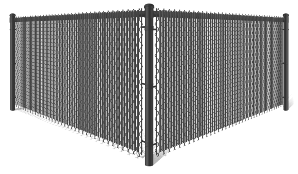 Black Semi-Privacy Chain Link fence contractor in Colorado