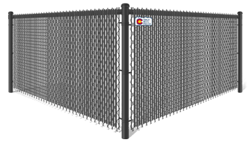 Black Semi-Privacy Chain Link fence contractor in Colorado