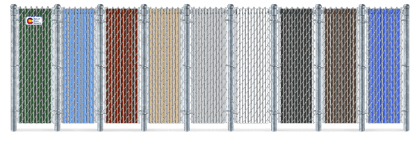 Privacy Slat Color Options For Chain Link Fence in Colorado