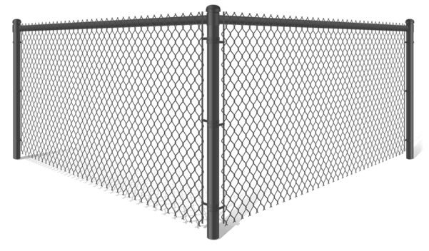 Black PVC Coated Chain Link fence contractor in Colorado