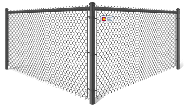 Black PVC Coated Chain Link fence contractor in Colorado