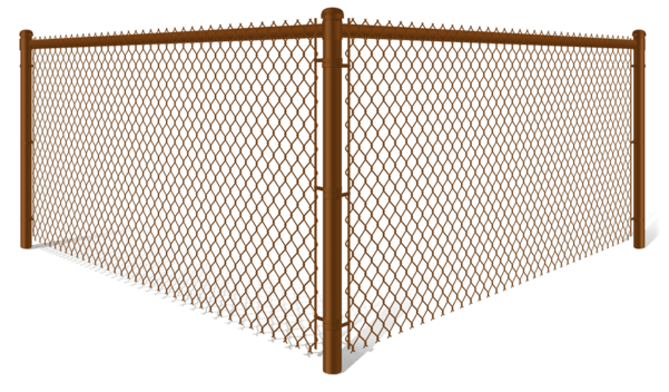 Brown Plastic Chain Link fence contractor in Colorado