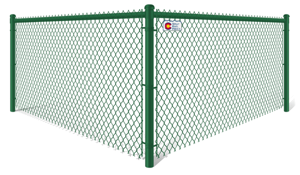 Green Chain Link fence contractor in Colorado