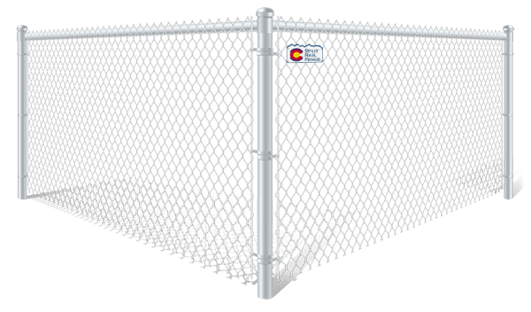 White Plastic Coated Chain Link fence contractor in Colorado