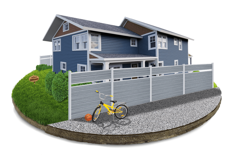 Residential Composite Fence installation for the Colorado area.