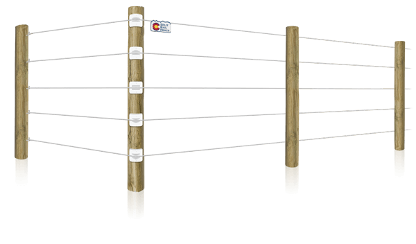 Electric cattle fence in the Colorado area.