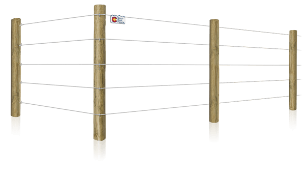 Poly coat horse and farm fence in the Colorado area.