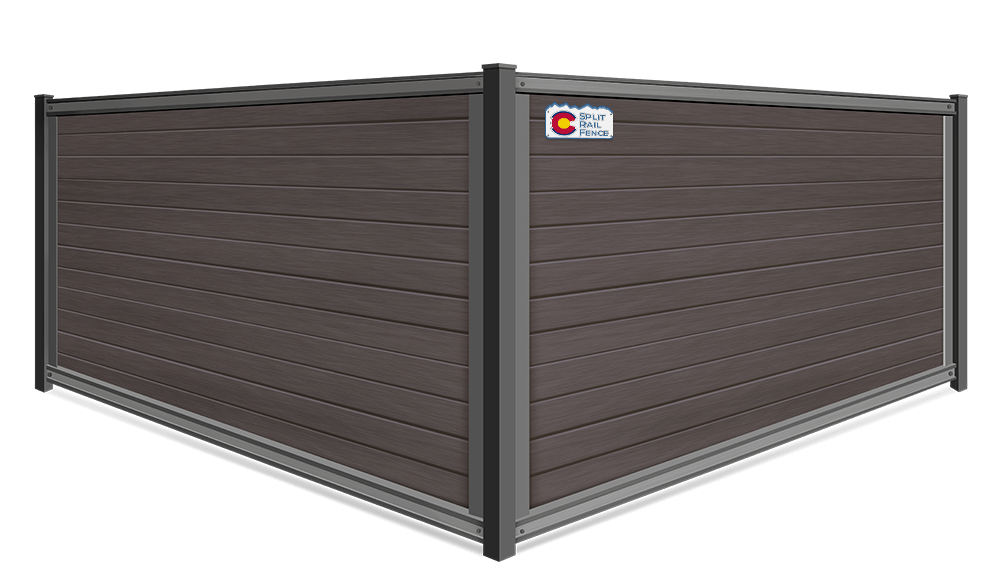 Ultrablend pvc FenceTrac fence in Colorado