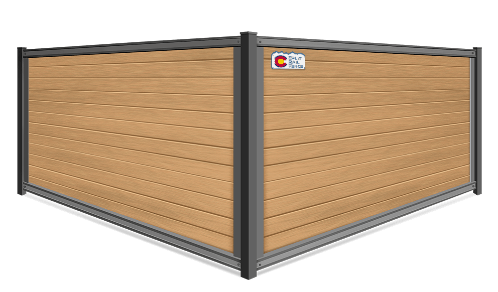 Ultrablend pvc FenceTrac fence in Colorado