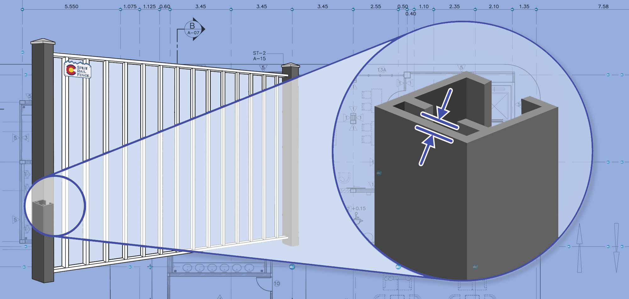 Colorado Aluminum fence Posts installation company