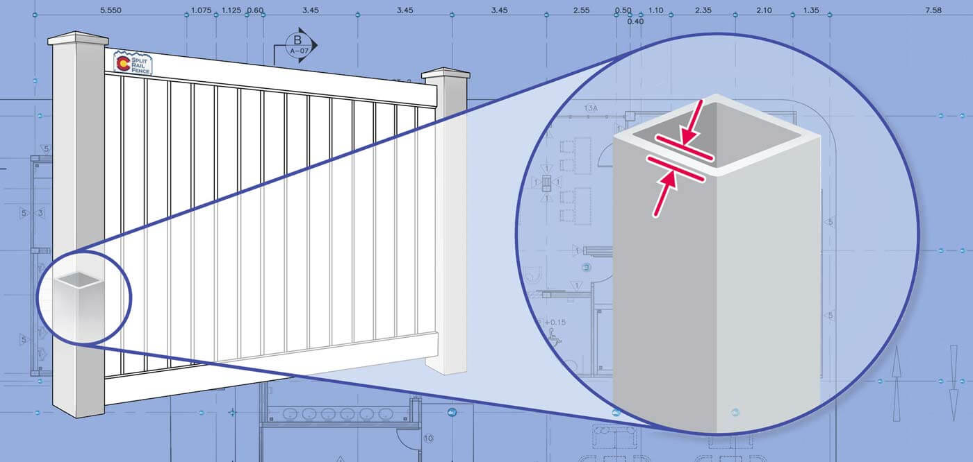 Colorado Vinyl fence Posts installation company
