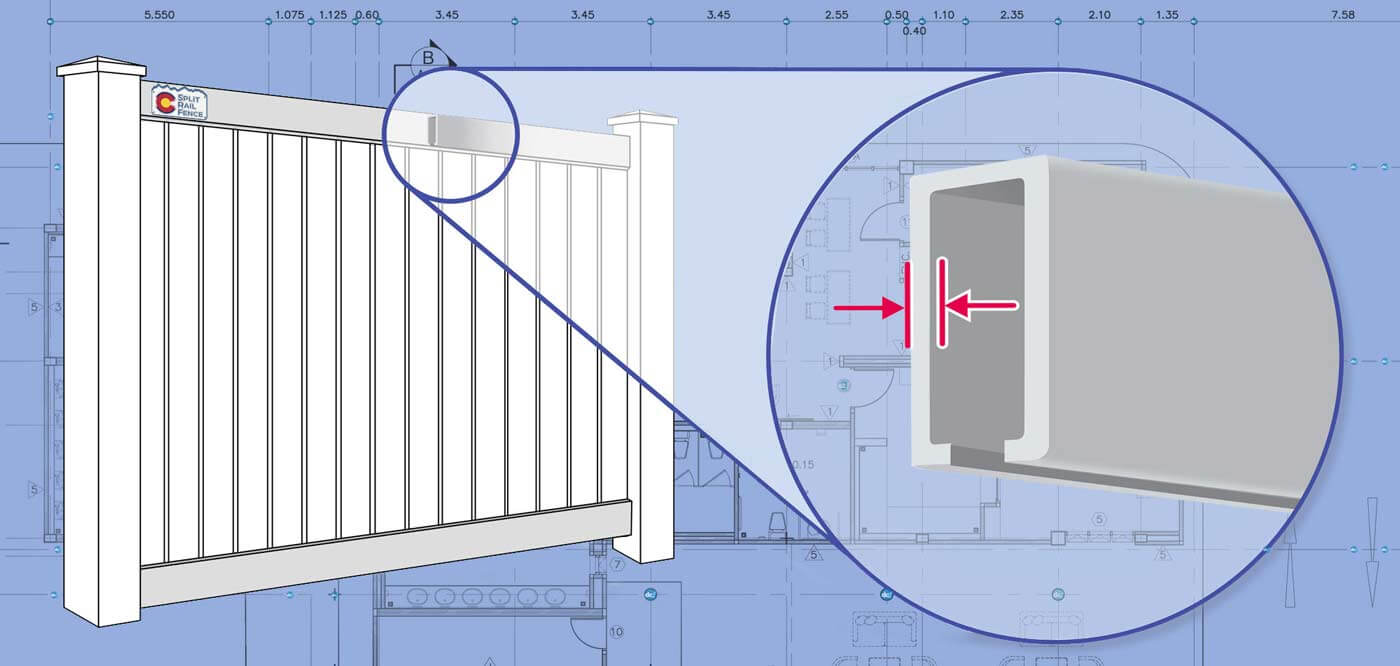 Colorado Vinyl fence Rails installation company