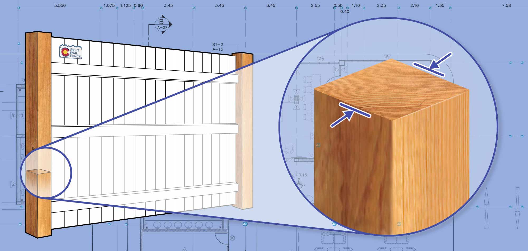 Colorado Wood fence Posts installation company