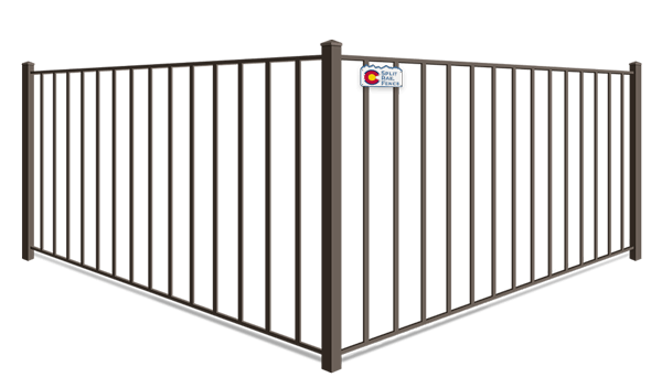 2 Rail aluminum fence company in Colorado