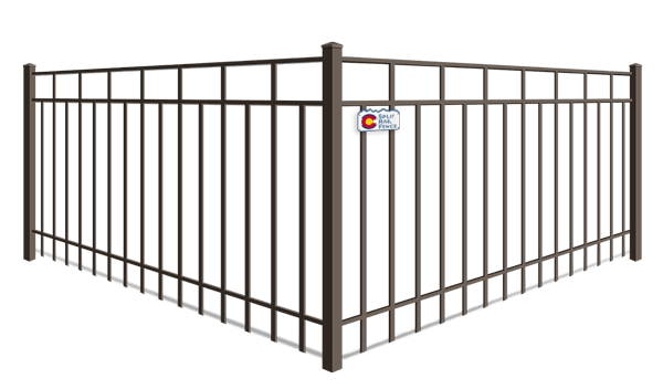 Alternating Picket Flat Top aluminum fence company in Colorado