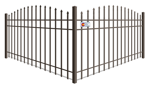Arched Top aluminum fence company in Colorado