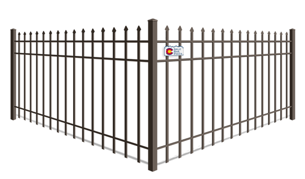 Extended Picket aluminum fence company in Colorado