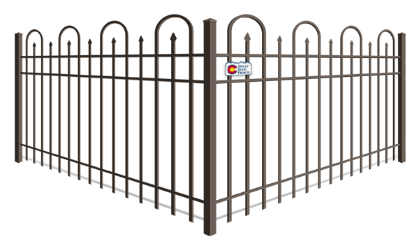 Looped Picket aluminum fence company in Colorado