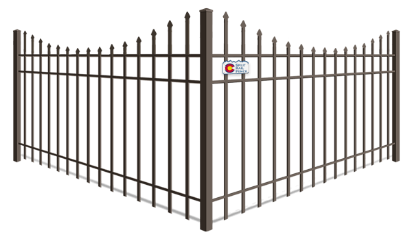 Scalloped Top aluminum fence company in Colorado