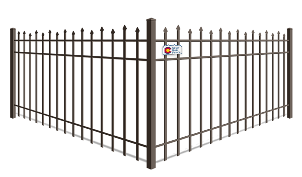 Staggered Picket aluminum fence company in Colorado