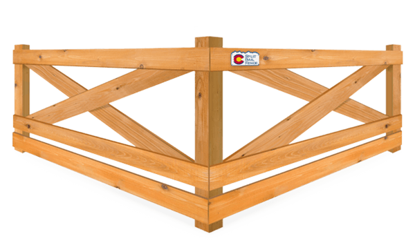 Crossbuck wood fence company in Colorado