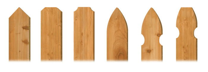 Picket styles - wood fence company in Colorado