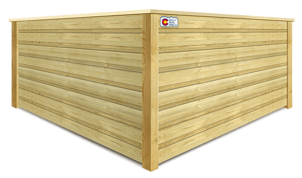 Horizontal Board On Board wood fence company in Colorado
