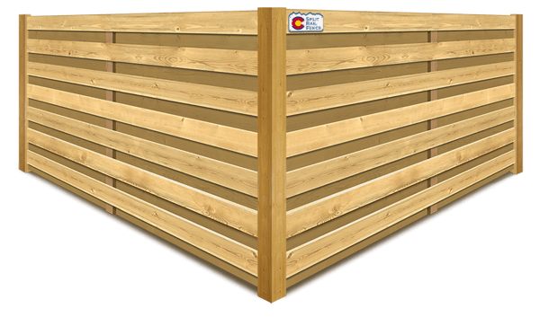 Horizontal Shadowbox wood fence company in Colorado