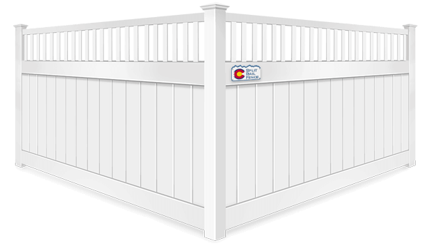 Spindle Top vinyl fence contractor in Colorado
