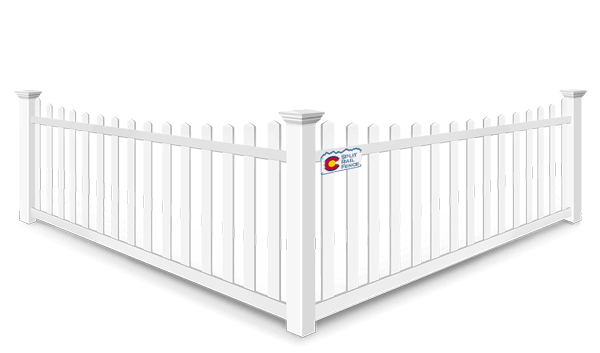 Scalloped Picket vinyl fence contractor in Colorado